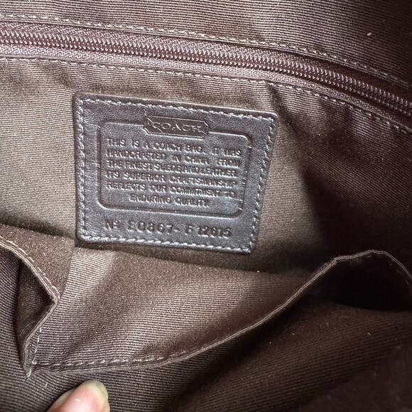 Vintage Y2K Coach Hampton Camel Suede Shoulder Bag Classic - Picture 10 of 14